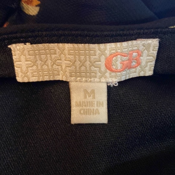 Gianni Bini Black Floral Cropped Length Spaghetti Straps Jumpsuit Sz Medium VGC - Picture 5 of 5